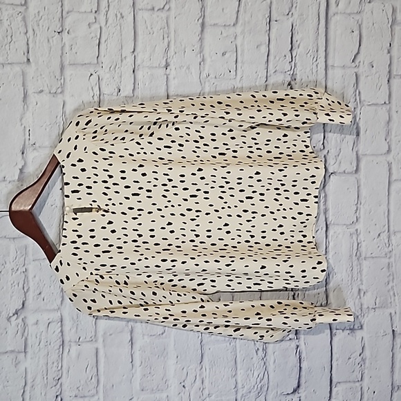 Melloday animal print long sleeve blouse - Picture 7 of 9